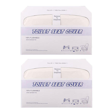 2PCS Travel Disposable Toilet Seat Covers Soluble Paper For Hotel Household Use