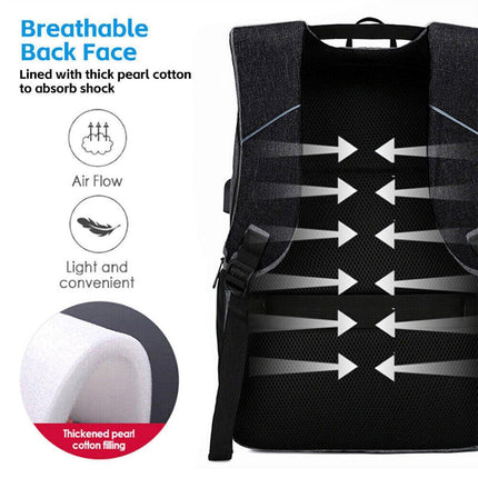 Men Business Bag Laptop Multi Functional Computer Bag Large Capacity Backpack