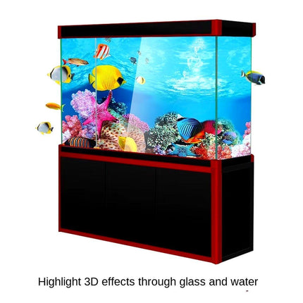 Aquarium Background Fish Tank Wallpaper Double Sided Decoration Sticker Paper