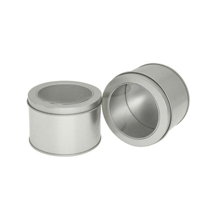 10pcs Open Window Cake Tin Box Bakery Biscuit Packaging Storage Tin Box Set