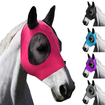 Mosquito Fly Mask For Horses UV Protection Breathable Horse Face Covering