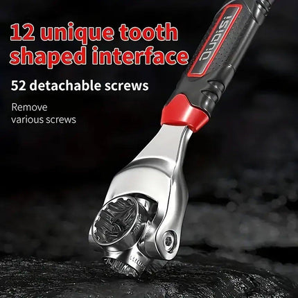52-in-1 Universal Socket Wrench Multi-Function Multi-Angle Rotary Wrench Tool