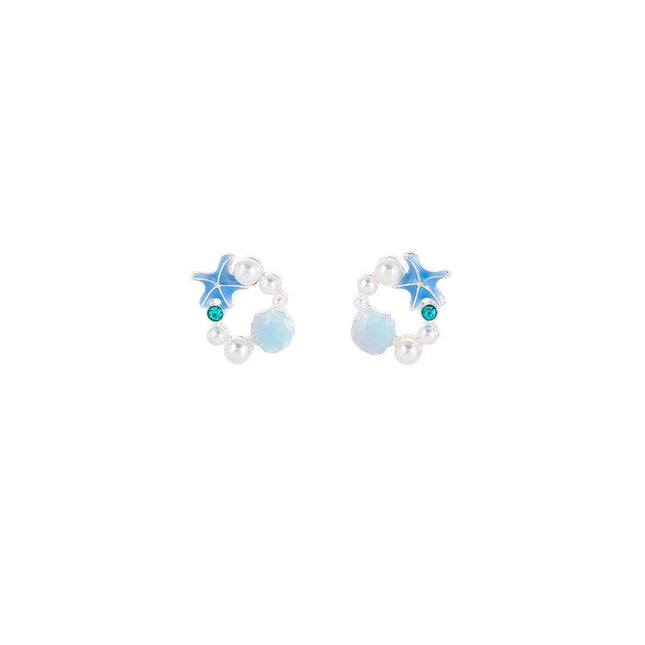 Star Shaped Earrings Women Elegant Temperament Stylish Fashion Jewelry Accessory