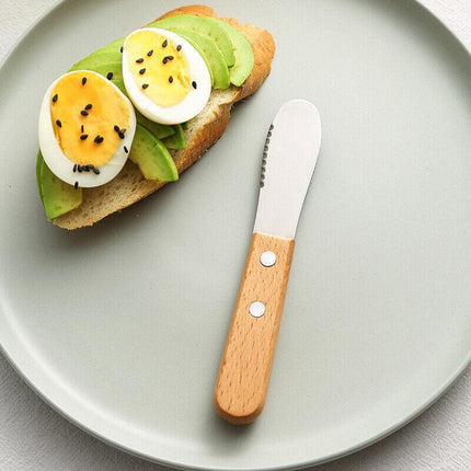 2x Sandwich Spreader Butter Knife Scraper Cheese Slicer Stainless Steel Spatula - Aimall