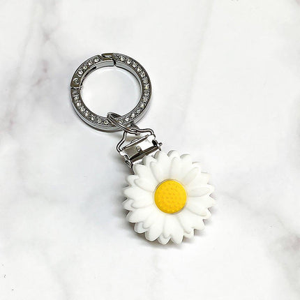 Silicone Daisy Flower Sunflower Brim Clip Anti-Slip Chrysanthemum Cap Holder