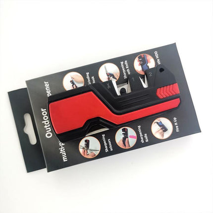 6-in-1 Knife Sharpener Diamond&Ceramic For Knives Blade Outdoor Survival Tool - Aimall
