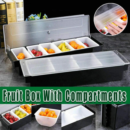 Multi Compartment Fruit Box Food Storage Container for Fresh Fruit Preservation