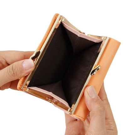 Cute Fruit Folding Wallet Ladies Mini Cartoon Money Clip Small Coin Purse Holder