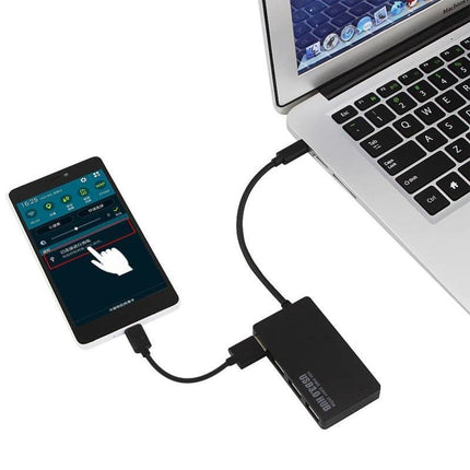 USB Type-C 3.0 4 Port Multi Extension HUB Expansion High Speed Silm - Aimall