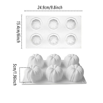 Halloween Silicone Chocolate Cake Mold Pumpkin Mold Baking DIY Handmade Soap