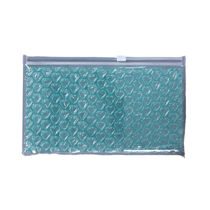 10pcs PVC Bubble Zipper Bag Thick Cosmetic Storage Pouch for Travel and Makeup