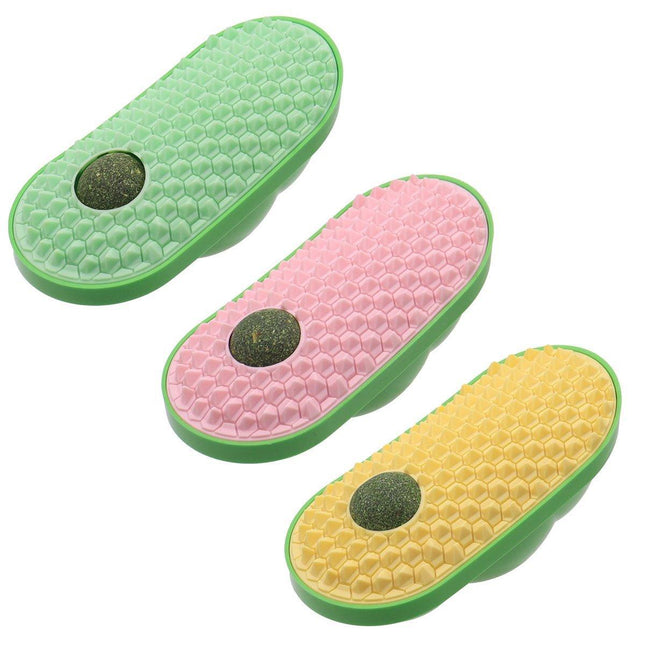 Cat Scrubber Toy for Cats Self Grooming Hair Removal Scratching Face Massage