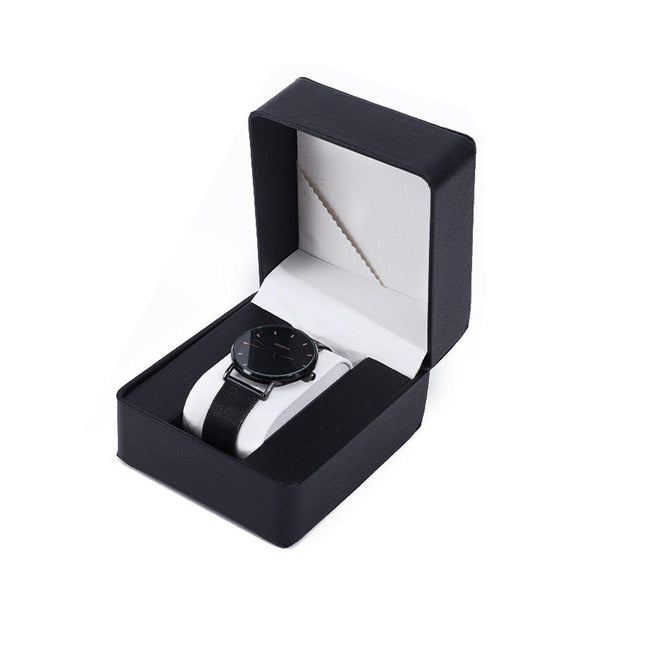 4pcs Flip Watch Boxes Elegant Watch Organiser Storage Case Gift Packaging Box
