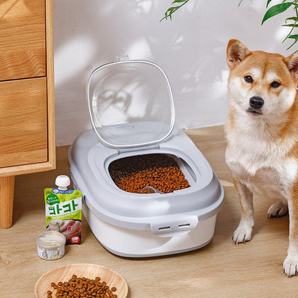 Folding Rice Flour Grain Bucket Moisture Insect Proof Large Storage Pet Dog - Aimall