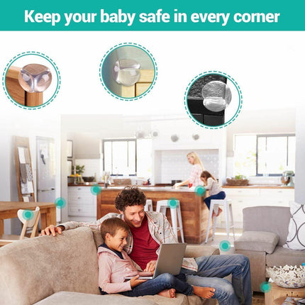Transparent PVC Baby Safety Table Corner Guards Anti-Collision Protective Covers - Aimall
