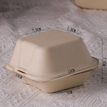 100X Disposable Eco-Friendly Bento Box Fruit Salad Hamburger Cake Packaging Box - Aimall