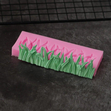 2PCS Grass Shape Silicone Cake Mold DIY Chocolate Baking Tool for Cookies Cake