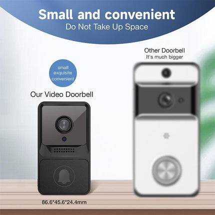 Wireless WiFi Video Doorbell Smart Phone Door Ring Intercom Camera Security Bell - Aimall