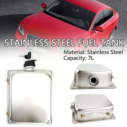 7L Air Diesel Heater Fuel Tank Oil With Lock Stainless Steel For Car Truck