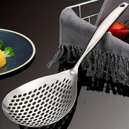 304 Stainless Steel Kitchen Colander Long Handle Noodle Dumpling Strainer Spoon