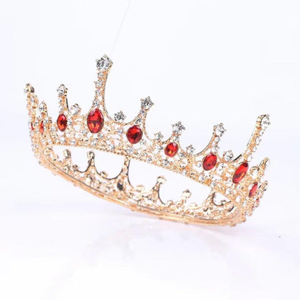 Vintage Princess Wedding Crown Hair Accessories Bridal Round Tiara Headpiece