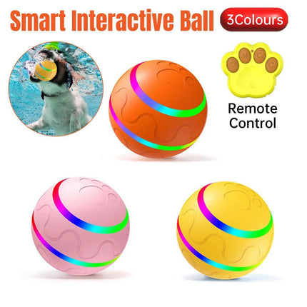 Interactive Smart Cat Dog Automatic Rolling Ball Self-Moving Kitten Pet Toys