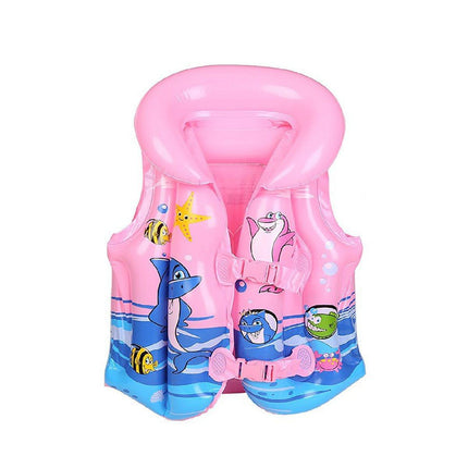 Inflatable Swim Vest with Buoyancy Support for Water Activities and Training Use