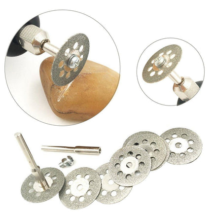 12PC Diamond Cut Discs Blades Drill Bit Set for Dremel Rotary Tool Multi Use - Aimall