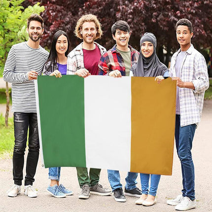 Irish Ireland Flag National St Patricks Day Outdoor Large 90 X 150 CM 3ft x 5ft - Aimall