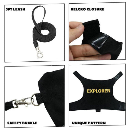 Lizard Clothing with Lead Rope Outdoor Climbing Pet Harness Comfortable Design