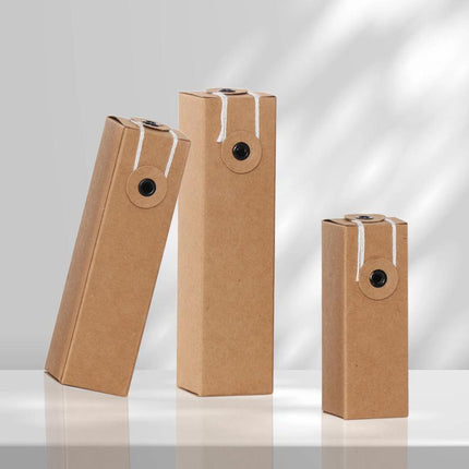 100PCS Kraft Paper Box Lipstick Perfume Essential Oil Cosmetics Packaging Boxes Aimall