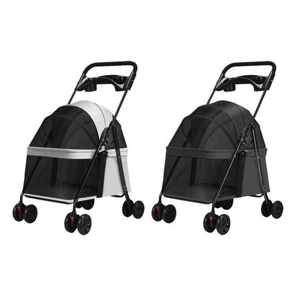 Lightweight Pet Stroller for Cats and Small Dogs Easy Fold Portable Travel Use