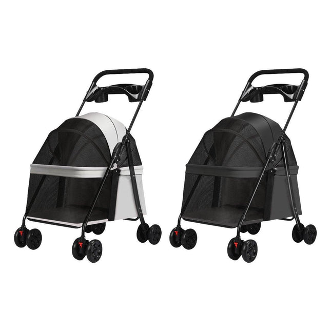 Lightweight Pet Stroller for Cats and Small Dogs Easy Fold Portable Travel Use