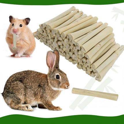 Natural Rabbit Molar Snacks Hamster Branches Sweet Bamboo Grinding Teeth Wood