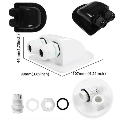 7PCS Solar Panel Corner Mounting Brackets Kit Vehicle Roof Mount Caravan Boat RV - Aimall