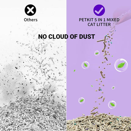 5in1 Cat Litter Mix with Bentonite and Activated Charcoal Deodorizer 7LDust Free