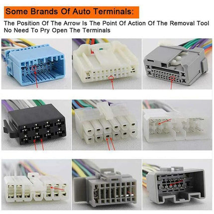 76Pcs/Set Pin Ejector Wire Kit Extractor Auto Terminal Removal Connector Tool - Aimall
