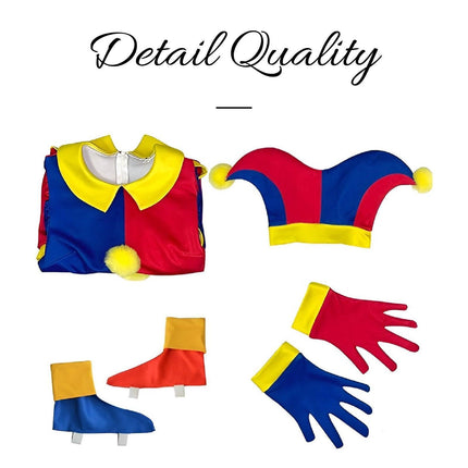 Magical Figures Circus Cosplay Tight Body Costume Pomni Cosplay Halloween Pamni