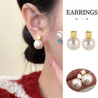 High-End Geometric Cotton Earrings Simple Versatile Fashion Niche Design Jewelry