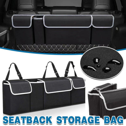 Car Trunk Seatback Storage Bag Multifunctional Organizer for Vehicle Accessories