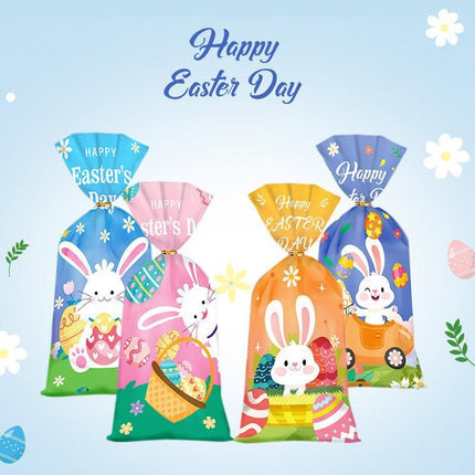 150pcs Easter Candy Gift Bags Party Favour Flat Pouches Holiday Treat Bags