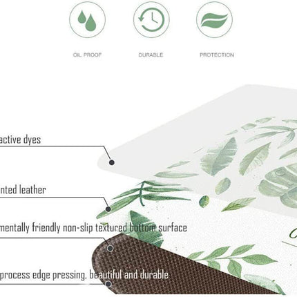 45*120cm Kitchen Door Mat Non-Slip Waterproof PVC Floor Rug Carpet Anti-Oil Easy Clean - Aimall