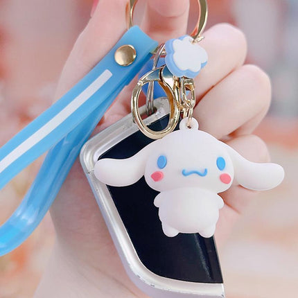 Cute Keychain Cartoon Animation Keyring Melody Kuromi Purin Pendant Accessories AU - Aimall