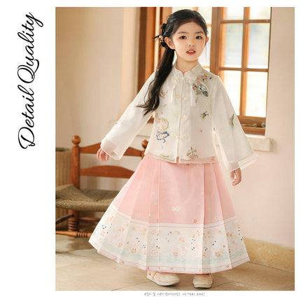 Spring Autumn Hanfu for Girls Ancient Style Tang Dress High-End Fairy
