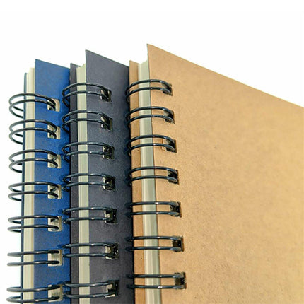 6pcs A5 Spiral Notebook Homework Exercise Book Durable Notepad for School Office