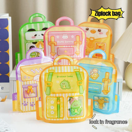 25pcs Cute Candy Ziplock Bags Snacks Biscuits Food Storage Cartoon Gift Bags