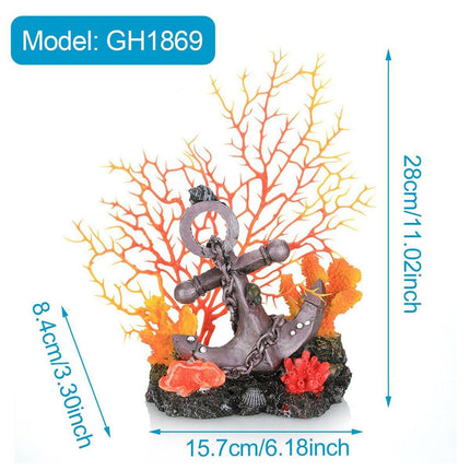 Aquarium Resin Coral Decorations for Fish Tank Marine Simulation Micro Landscape