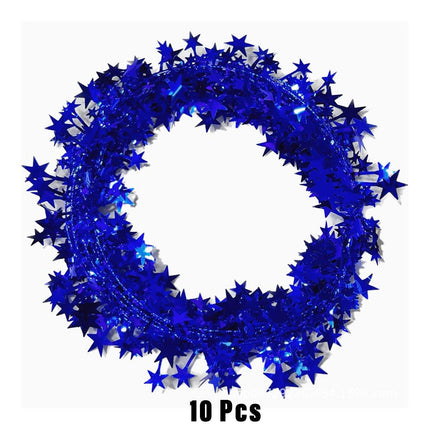 10pcs Christmas Wreath Decorations Festive Holiday Door Hanging Ornament Set
