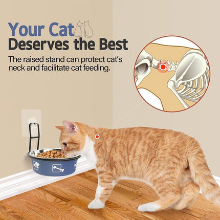 Stainless Steel Pet Bowl Hanging Cat Food Water Bowl Durable for Dogs and Cats