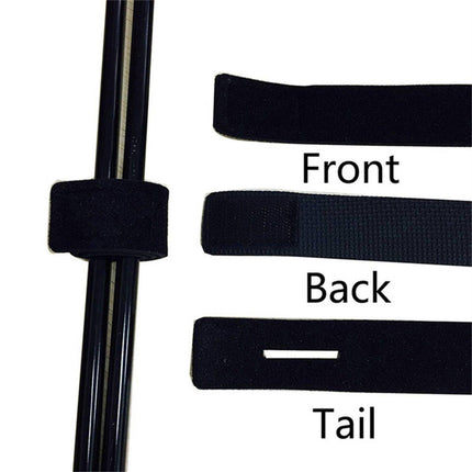 10-20X Fishing Rod Tie Strap Tackle Wrap Band Pole Holder Fastener Fishing Tool
